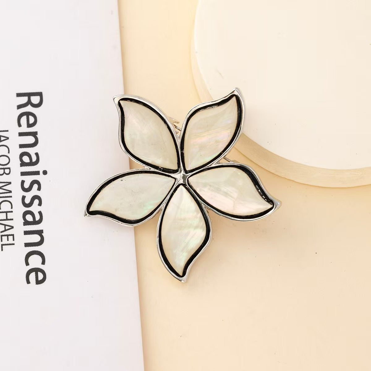 Shell Flower Brooch