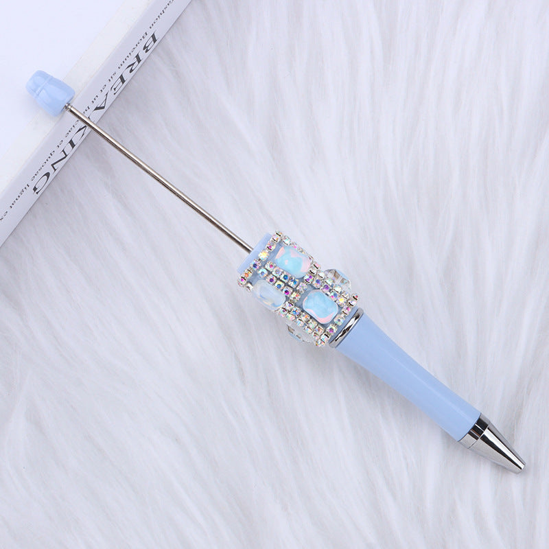 Diamond-encrusted Square Sugar Beadble Pen