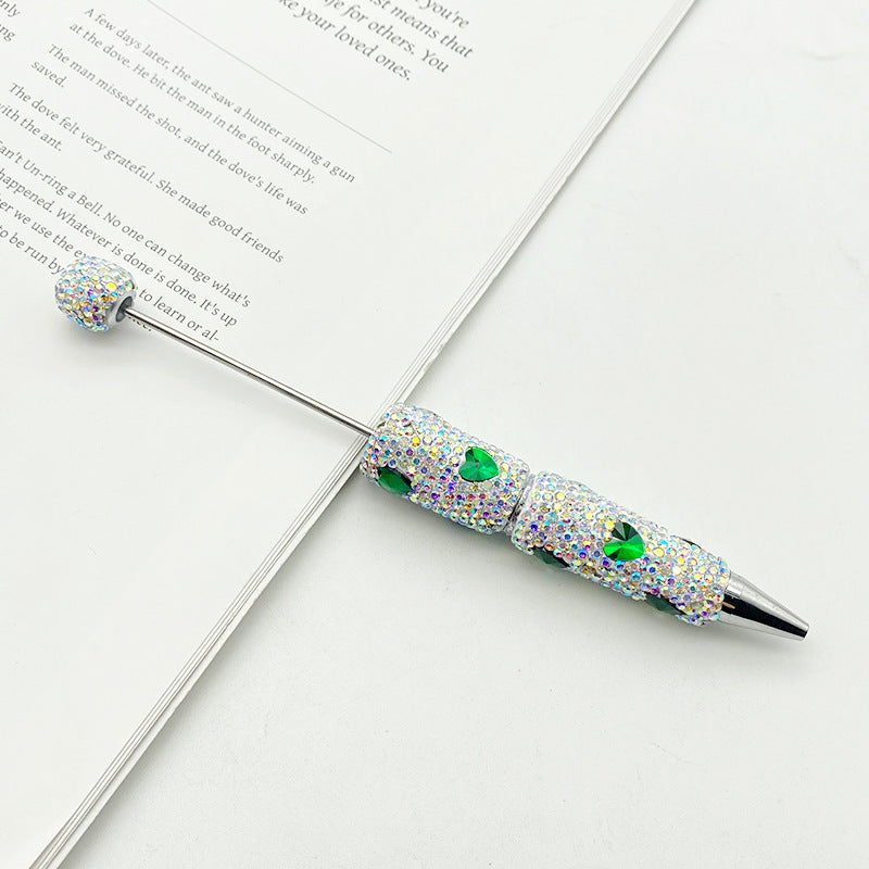Heart-Shaped Full Diamond Beadble Pen
