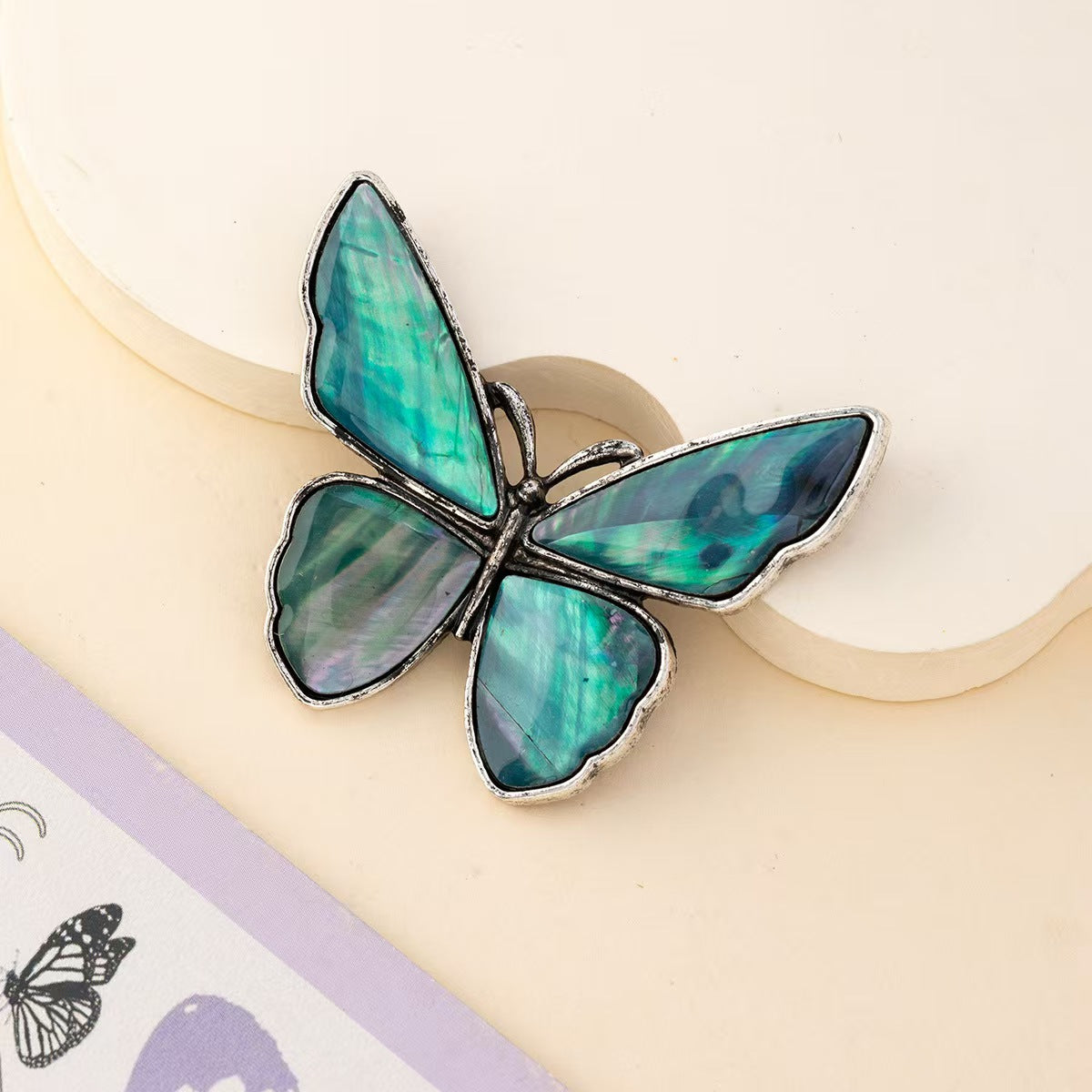 Retro Simulation Butterfly Brooch