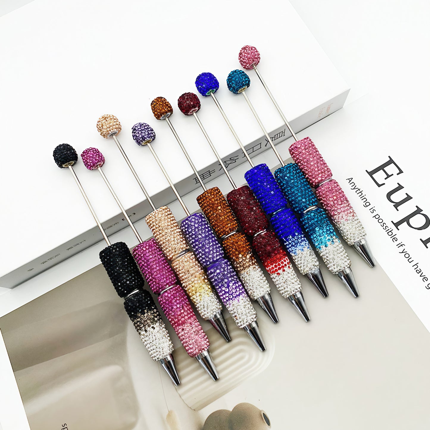 Gradient Full Diamond Beadble Pen