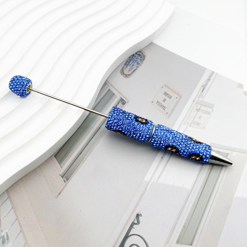 Leopard-Print Diamond-Studded Beadble Pen