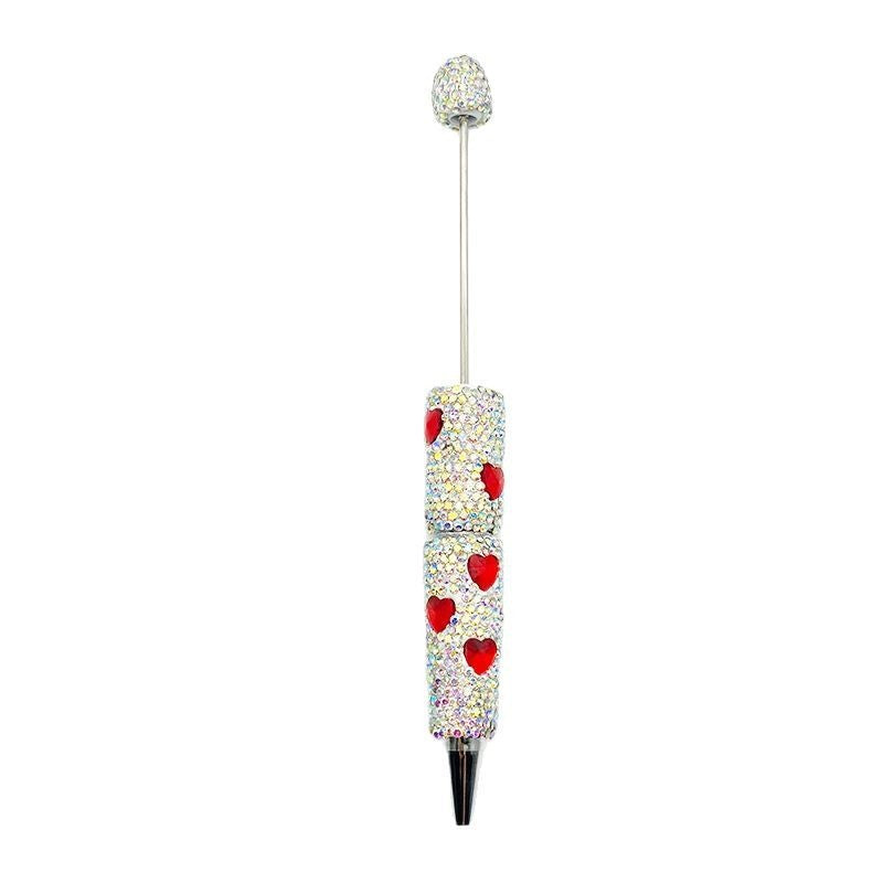 Heart-Shaped Full Diamond Beadble Pen