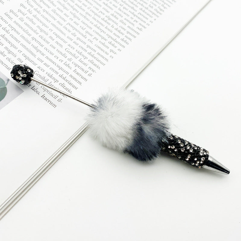 Plush Full Diamond Beadble Pen（Leopard Print）