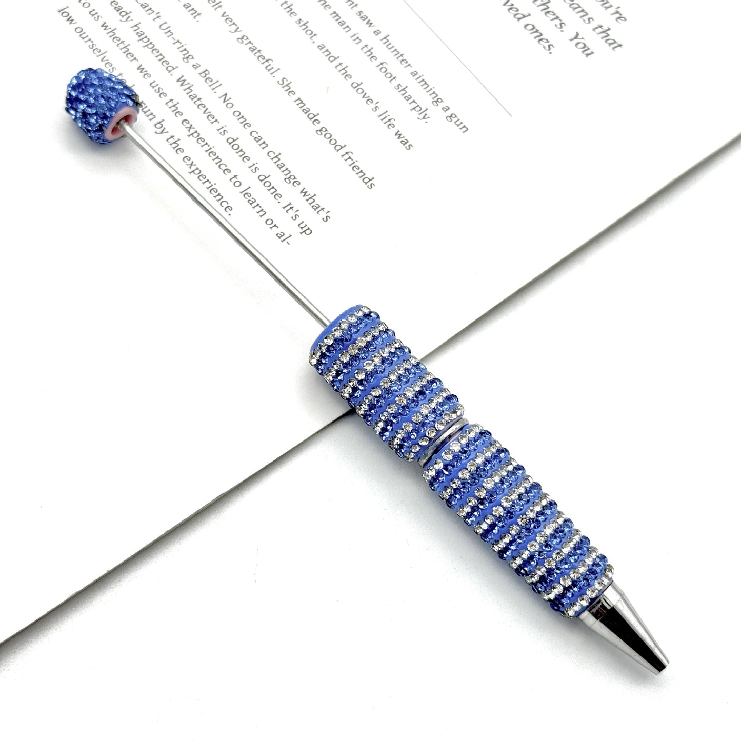 Creative Striped Full Diamond Beadble Pen