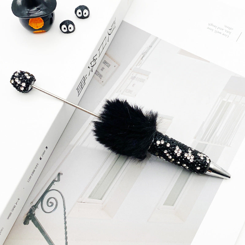AB Pom-pom Full Diamond Beadble Pen