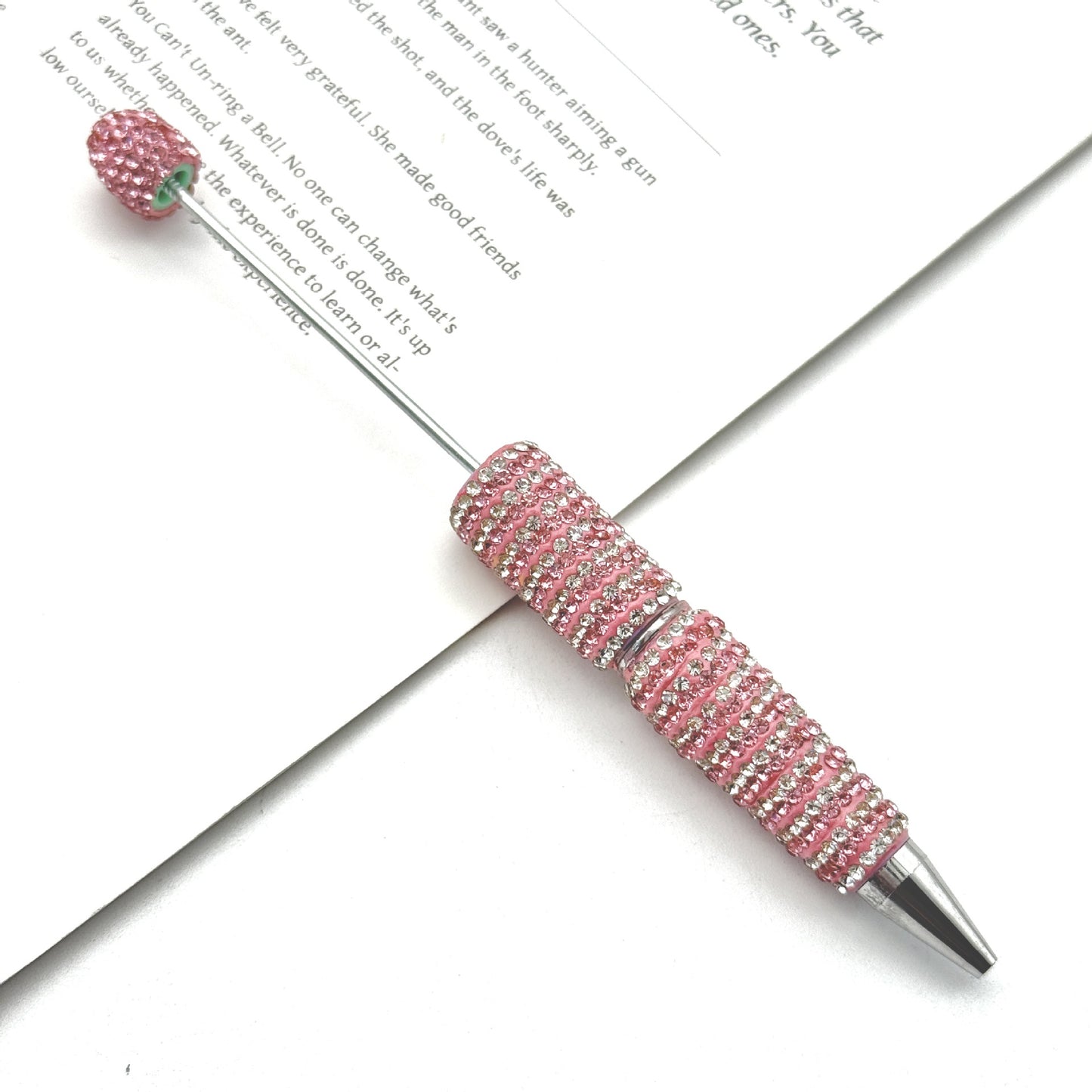 Creative Striped Full Diamond Beadble Pen