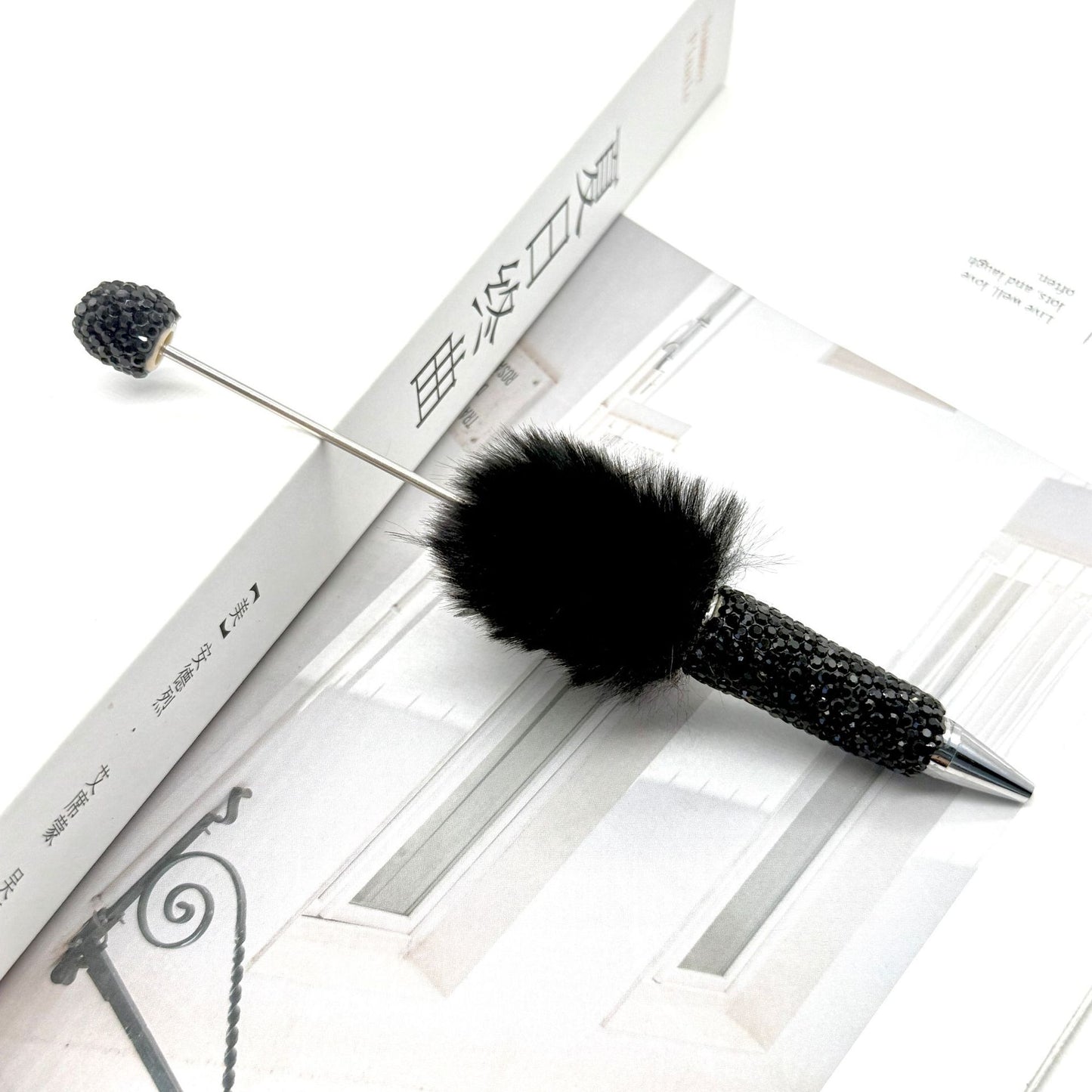 AB Pom-pom Full Diamond Beadble Pen
