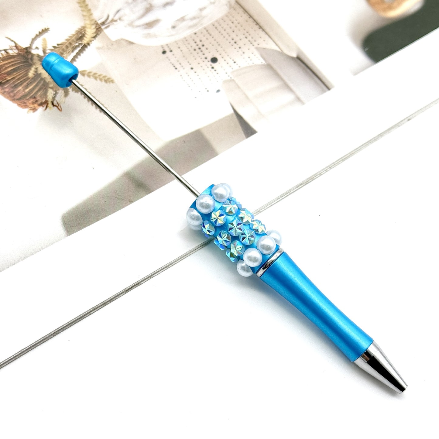 Rainbow Fireworks Pearl Bead Pen