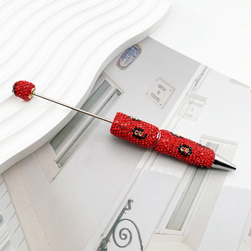 Leopard-Print Diamond-Studded Beadble Pen