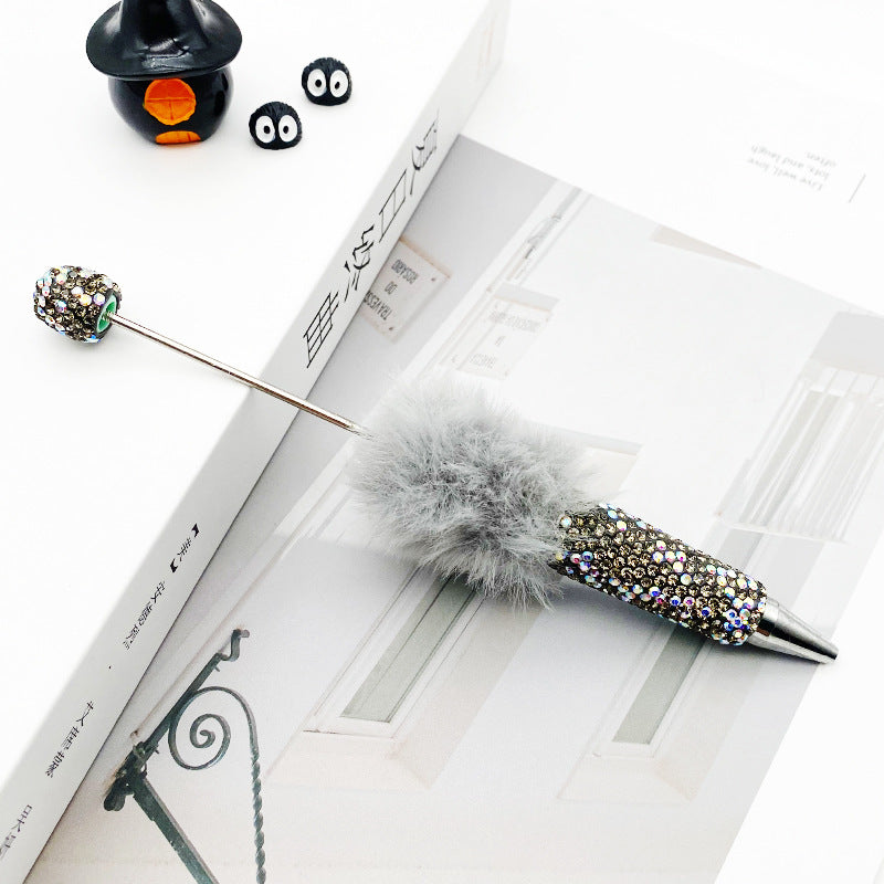 AB Pom-pom Full Diamond Beadble Pen