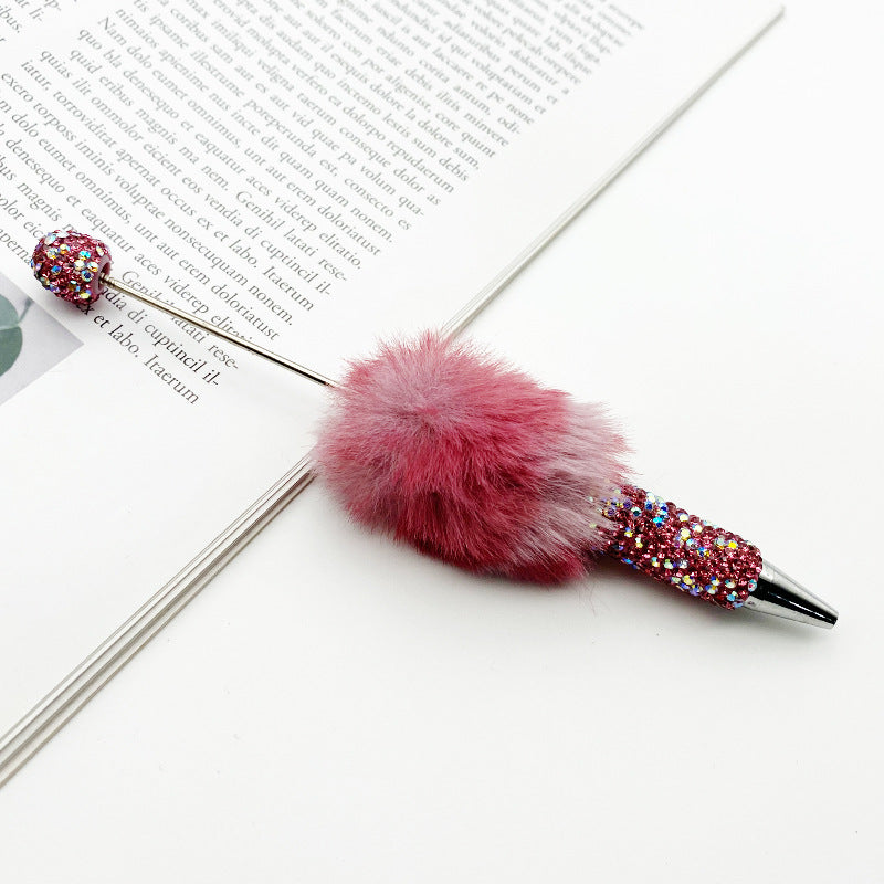 Plush Full Diamond Beadble Pen（Leopard Print）