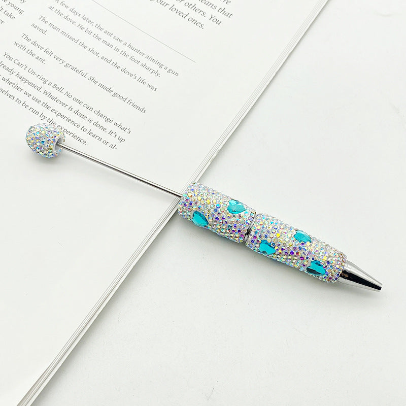 Heart-Shaped Full Diamond Beadble Pen