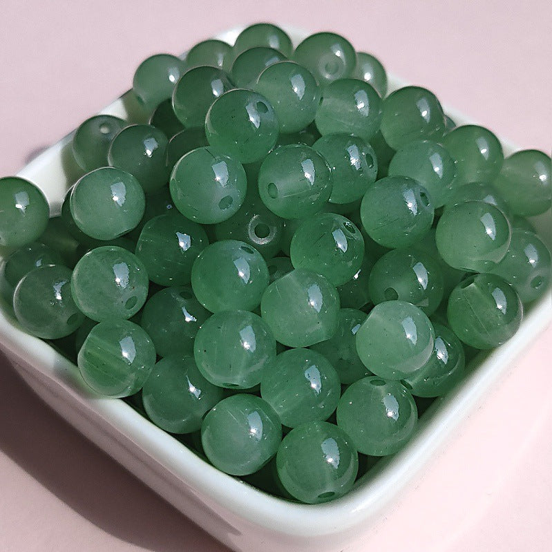 Imitation Jade Glass Beads