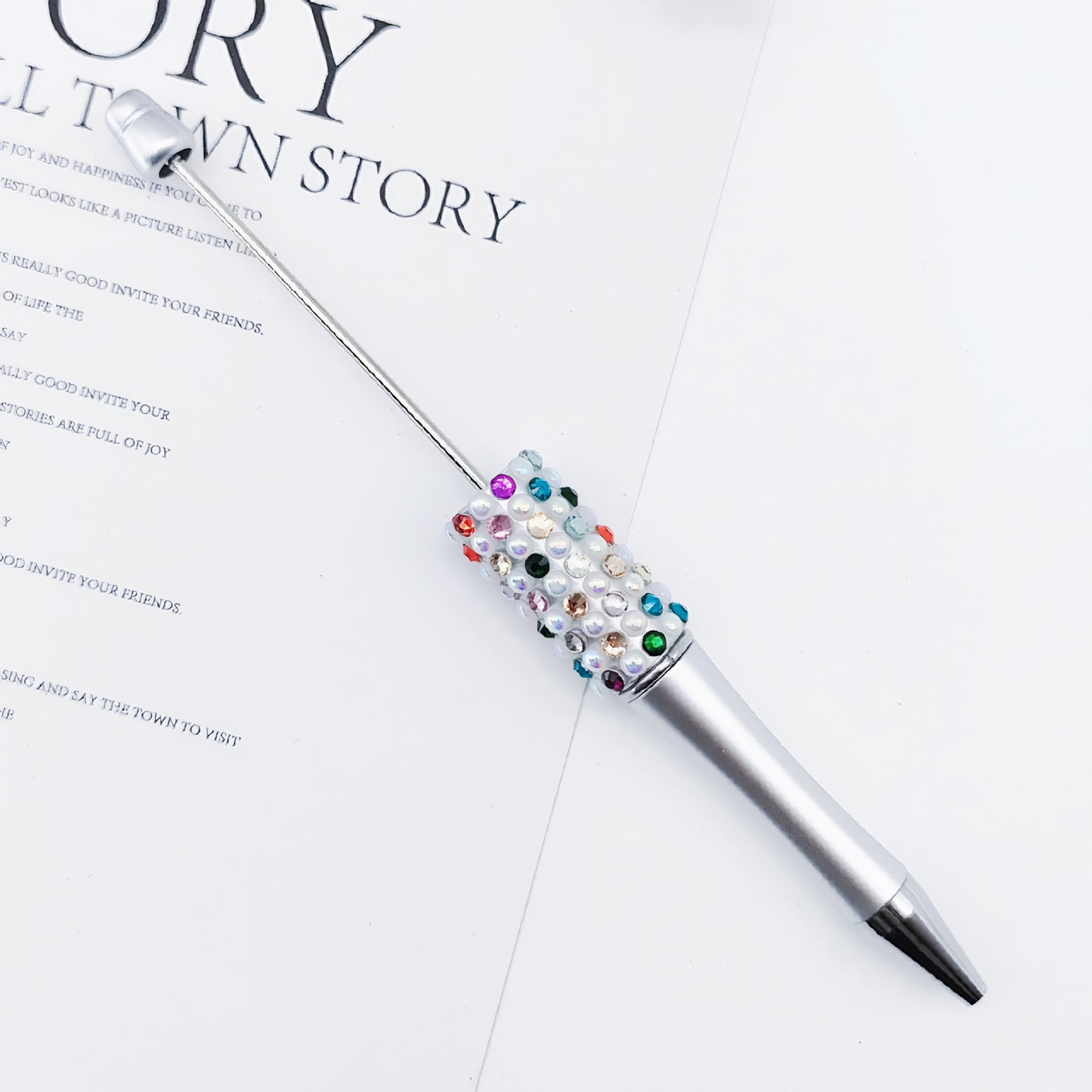 Gradient Candy Diamond Beadble Pen