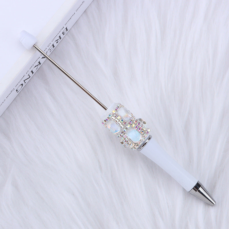 Diamond-encrusted Square Sugar Beadble Pen