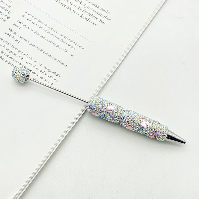 Heart-Shaped Full Diamond Beadble Pen