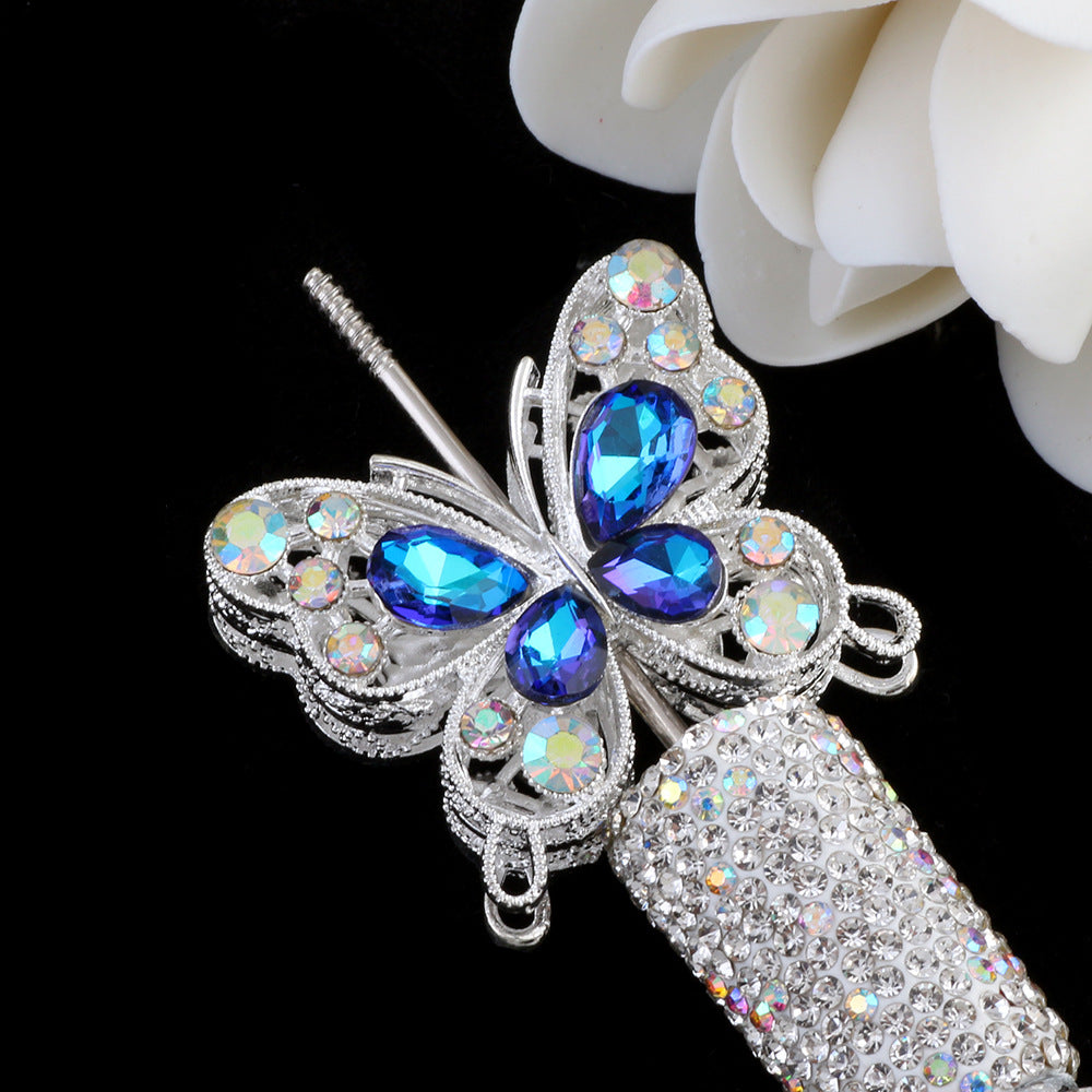 Double-sided Butterfly Crystal Beads