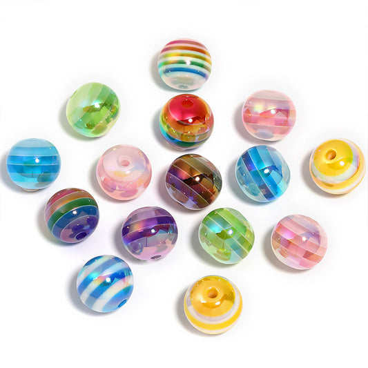 Rainbow Striped Beads