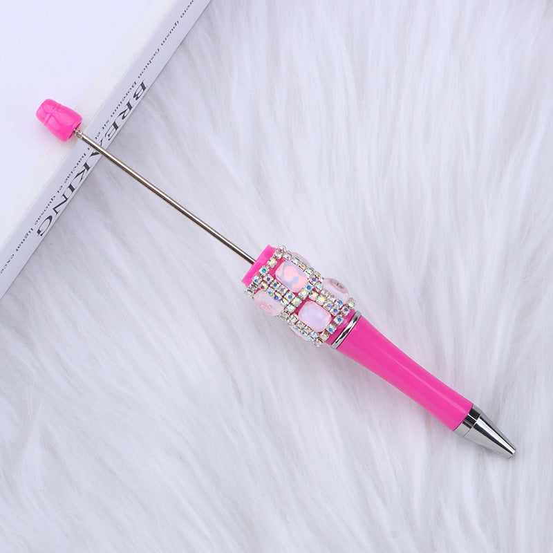 Diamond-encrusted Square Sugar Beadble Pen