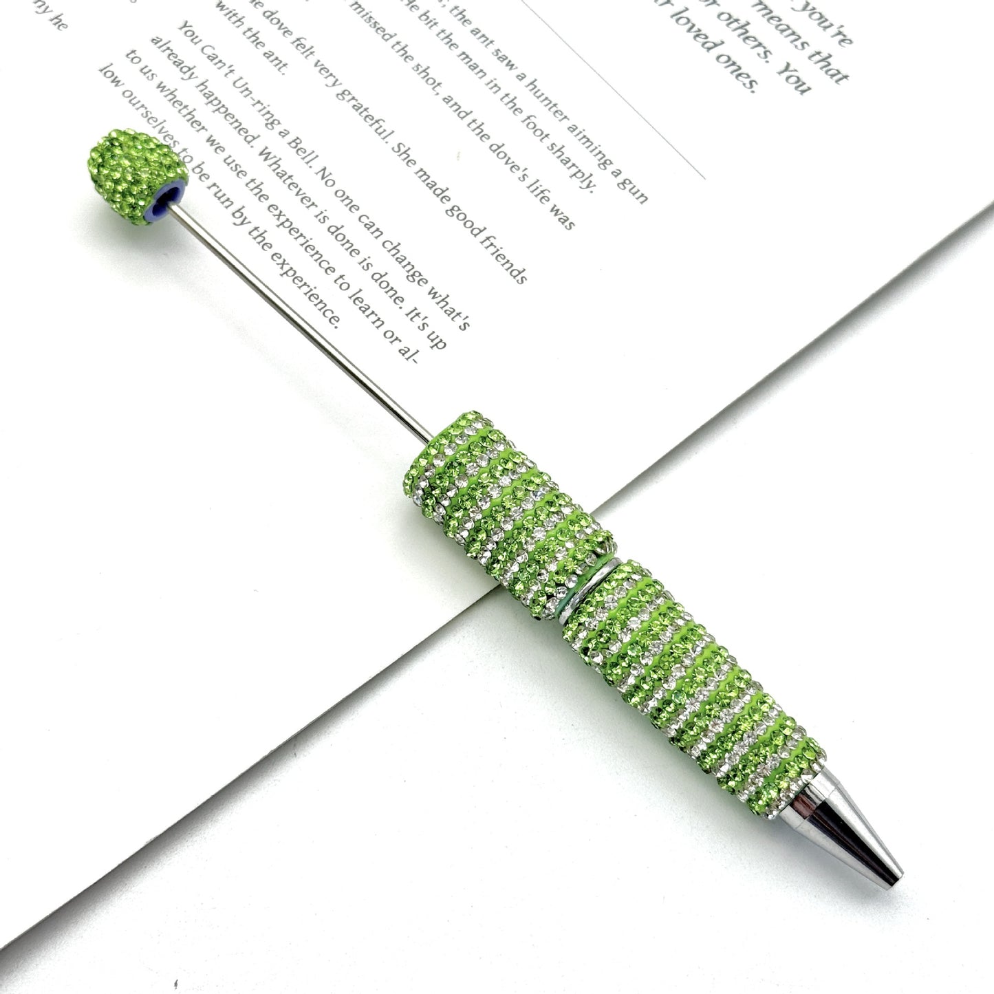 Creative Striped Full Diamond Beadble Pen
