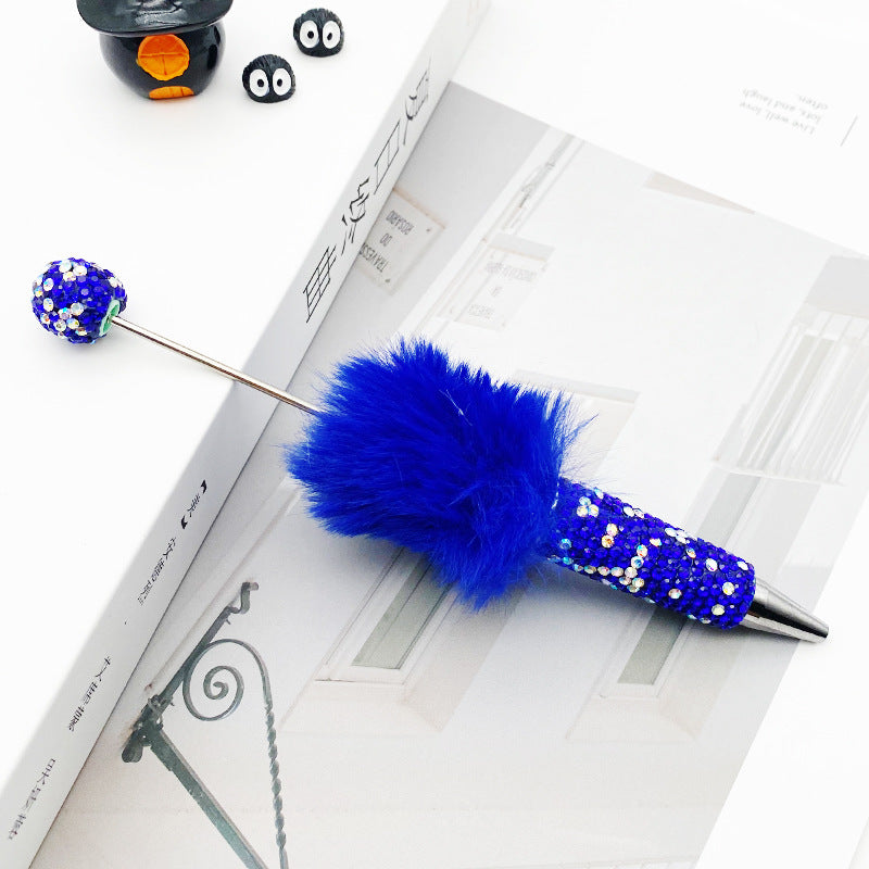 AB Pom-pom Full Diamond Beadble Pen