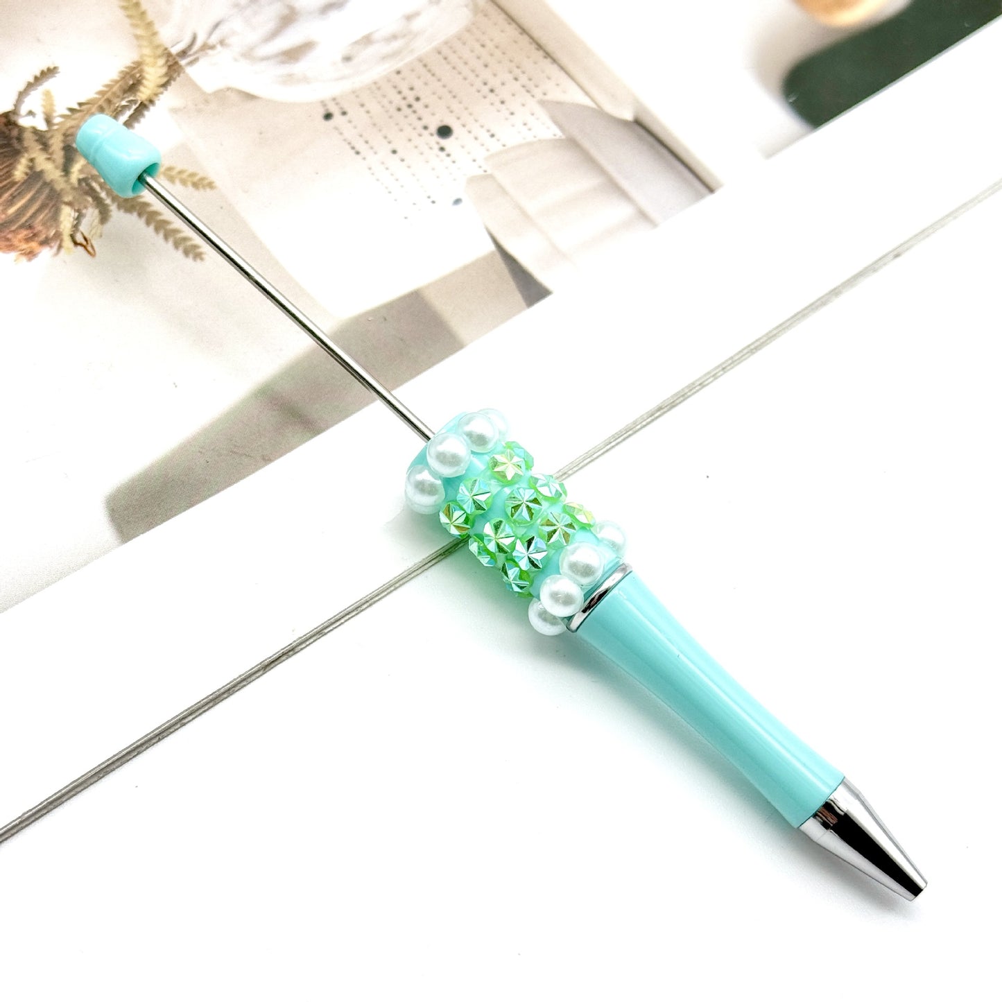 Rainbow Fireworks Pearl Bead Pen