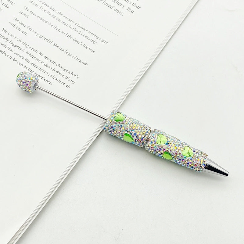 Heart-Shaped Full Diamond Beadble Pen