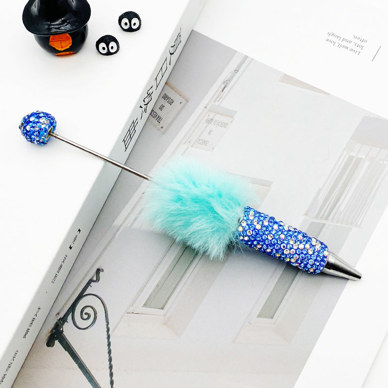 AB Pom-pom Full Diamond Beadble Pen