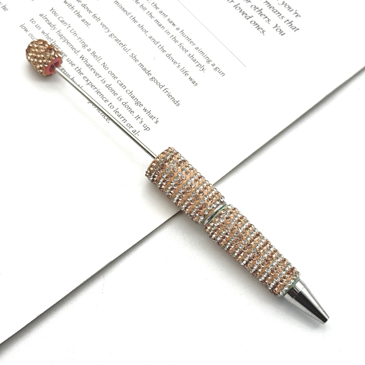 Creative Striped Full Diamond Beadble Pen