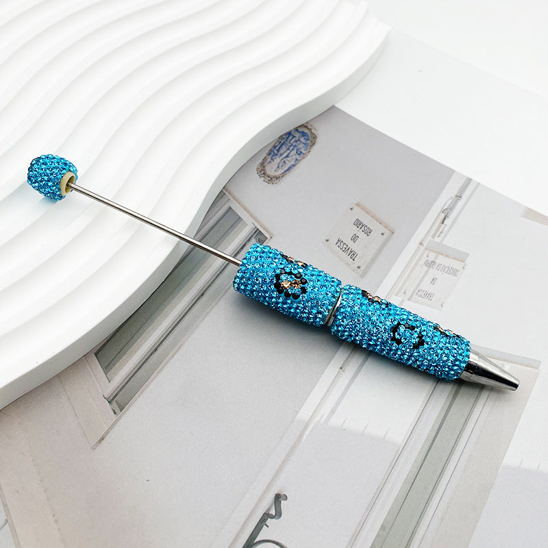 Leopard-Print Diamond-Studded Beadble Pen