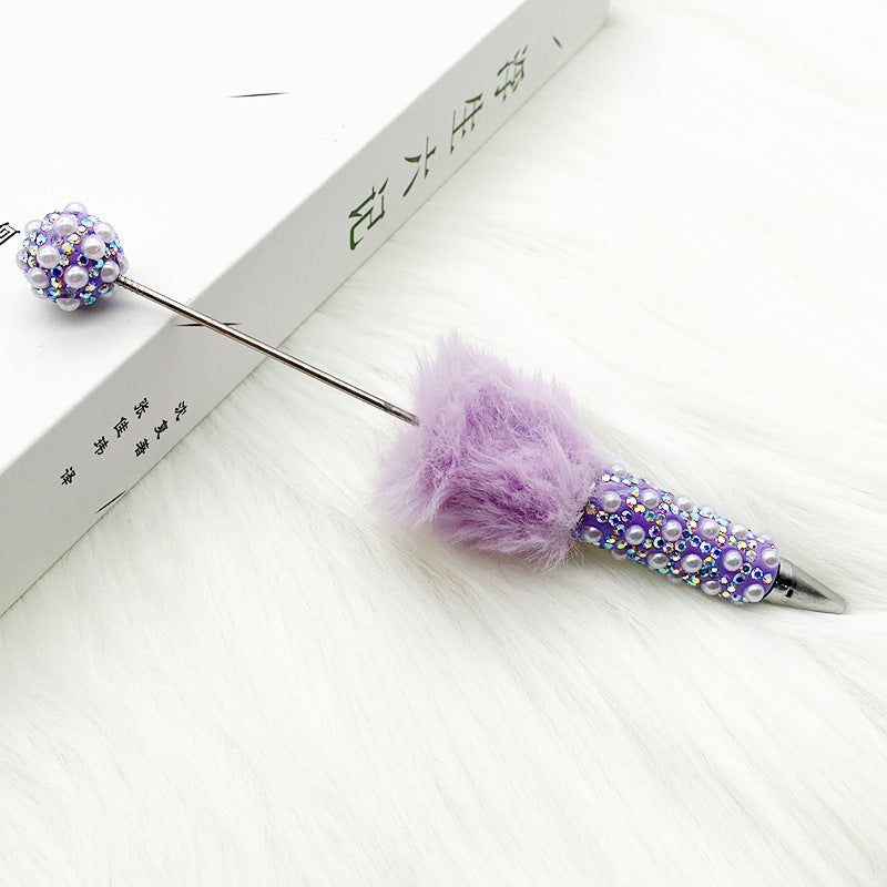 Plush Full Of Diamonds And Pearls Beadble Pen