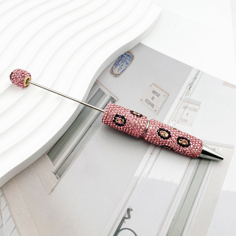 Leopard-Print Diamond-Studded Beadble Pen