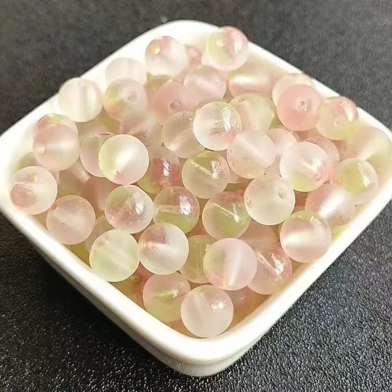 Gold-dusted Frosted Beads