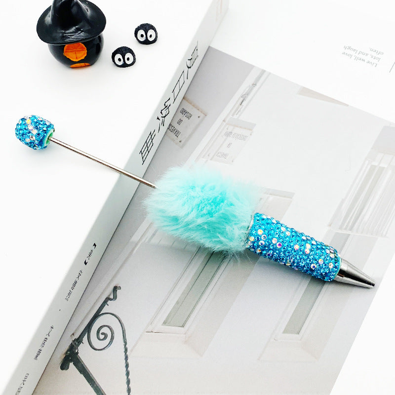 AB Pom-pom Full Diamond Beadble Pen