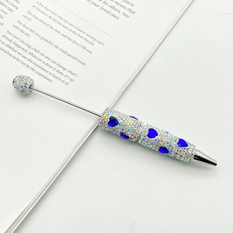 Heart-Shaped Full Diamond Beadble Pen