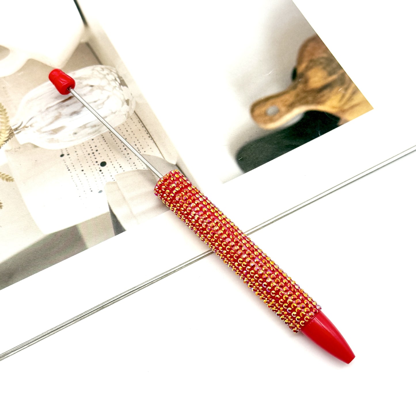 Pastel-colored Diamond-studded Beadble Pen