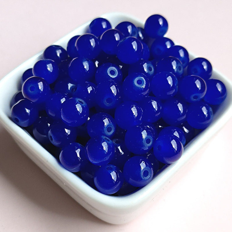 Imitation Jade Glass Beads
