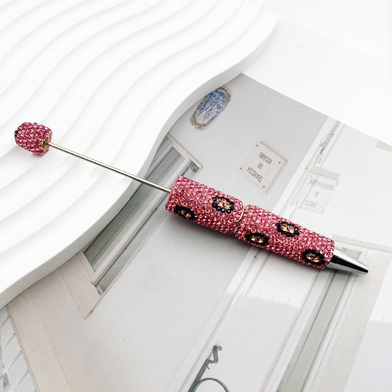 Leopard-Print Diamond-Studded Beadble Pen