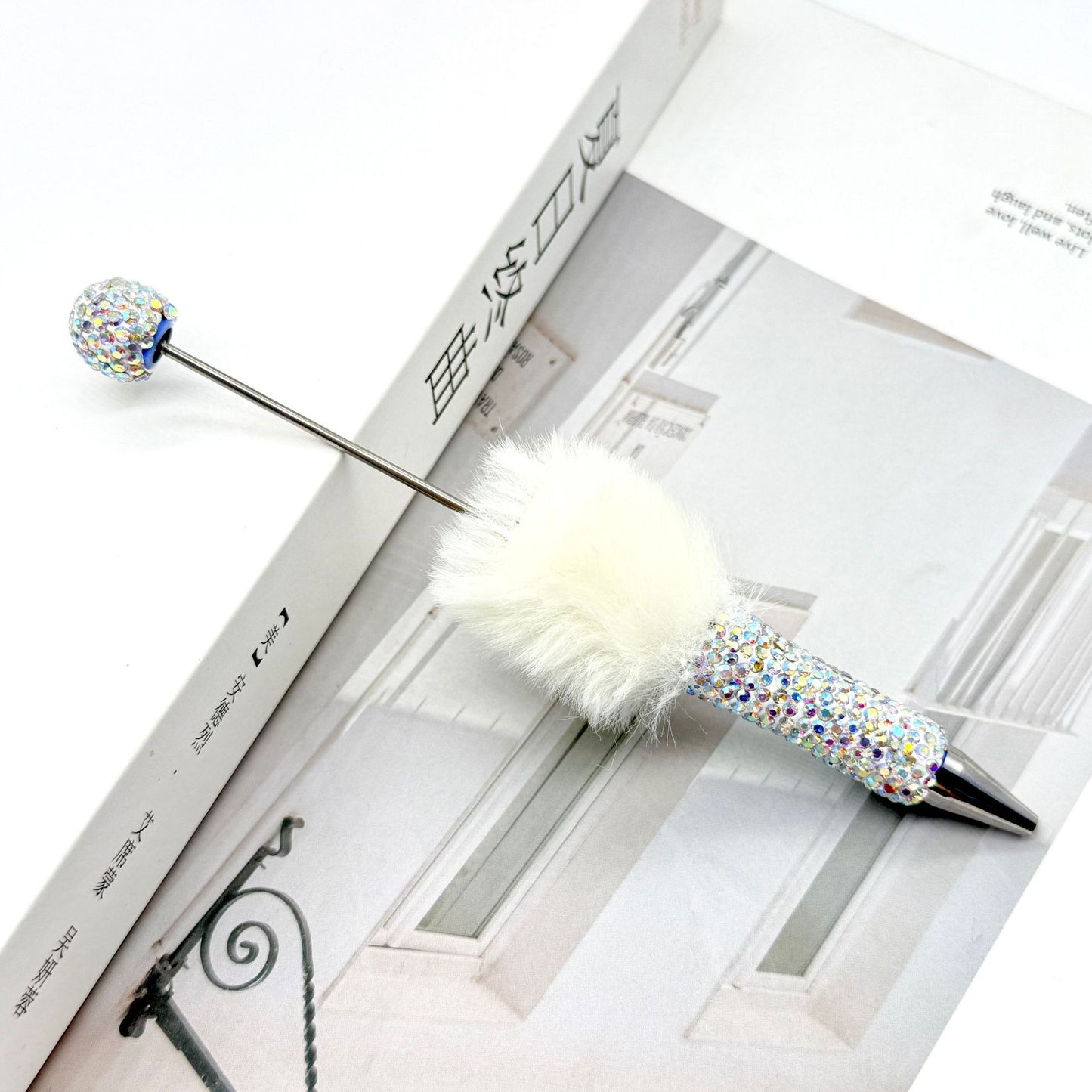 AB Pom-pom Full Diamond Beadble Pen