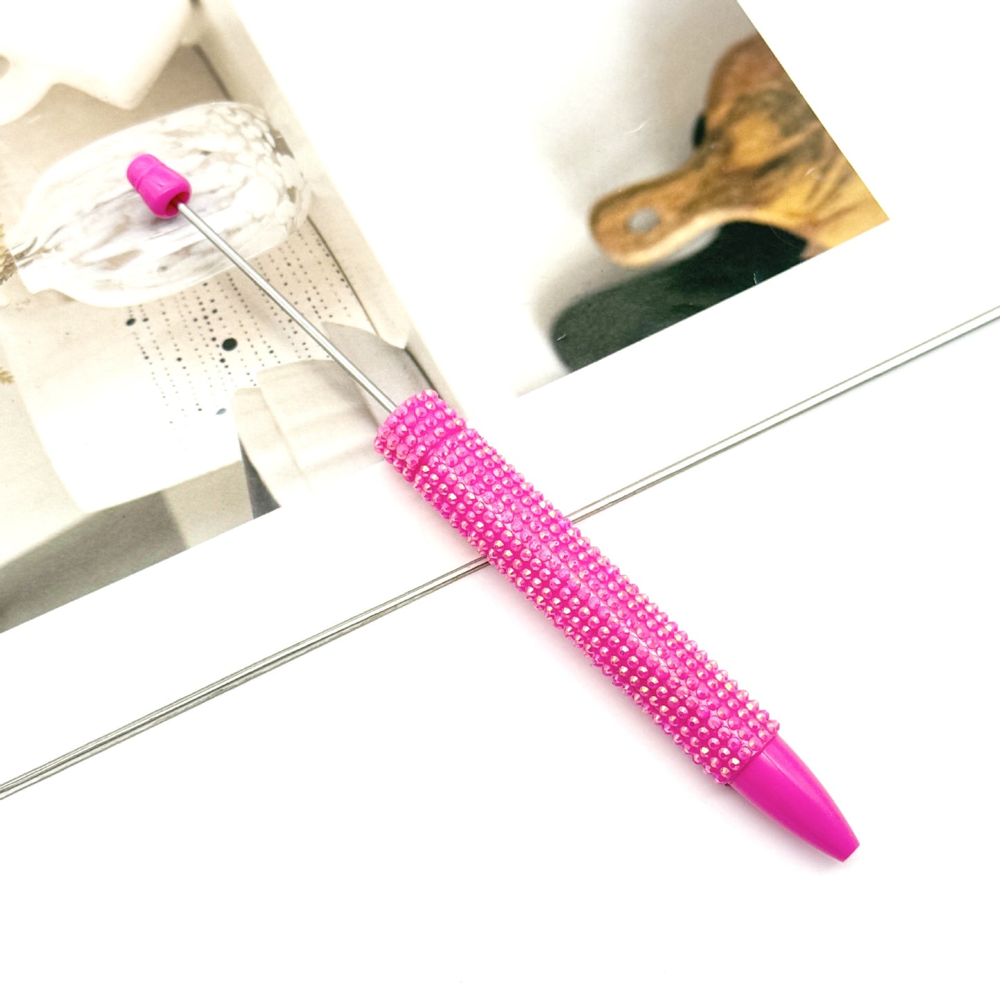 Pastel-colored Diamond-studded Beadble Pen