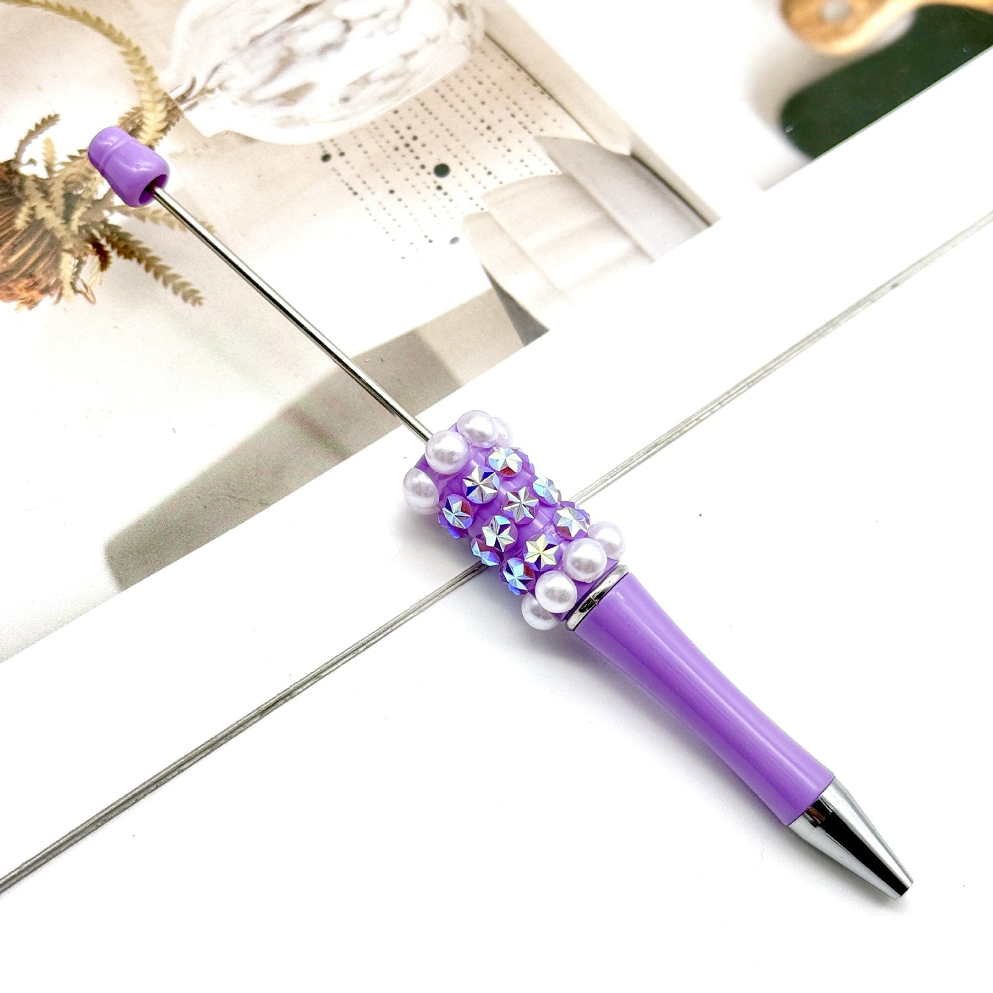 Rainbow Fireworks Pearl Bead Pen