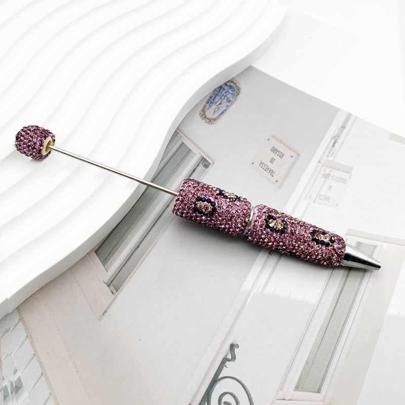 Leopard-Print Diamond-Studded Beadble Pen