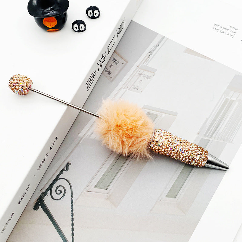 AB Pom-pom Full Diamond Beadble Pen