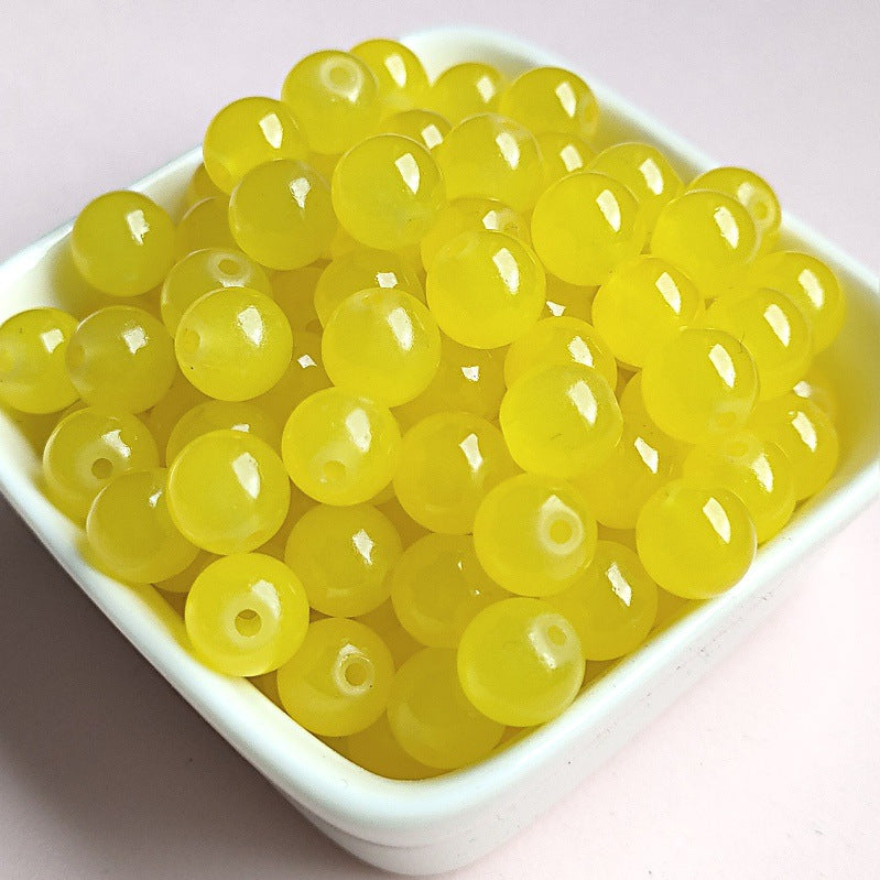 Imitation Jade Glass Beads