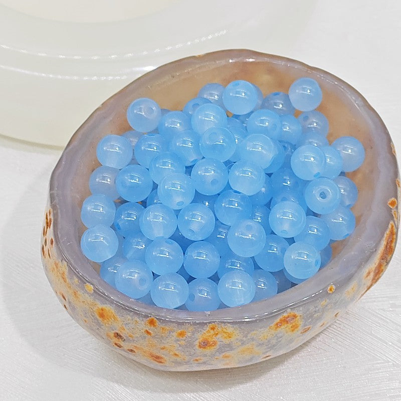 Imitation Jade Glass Beads