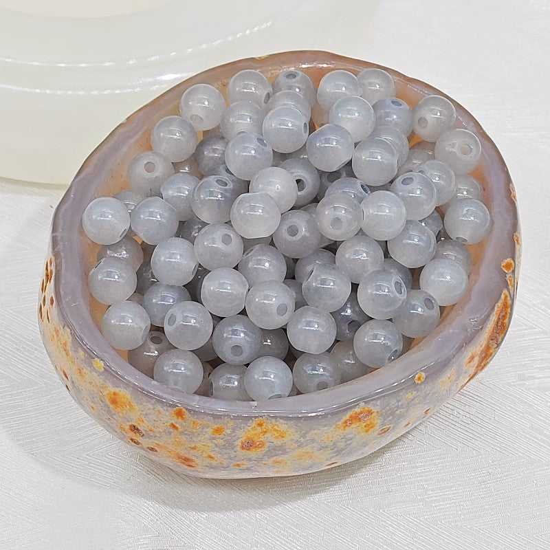 Imitation Jade Glass Beads