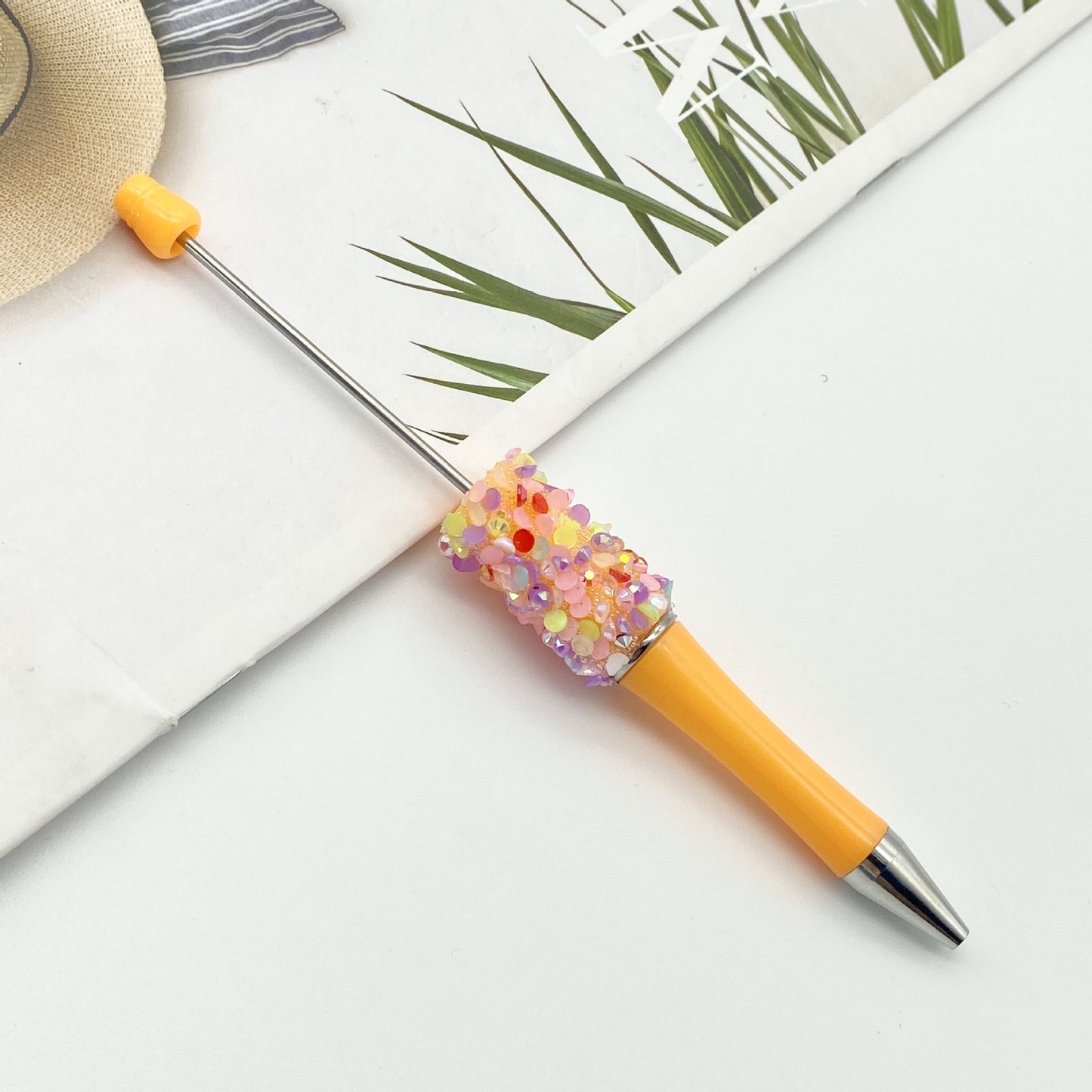 Petal Sequined Beaded Pen