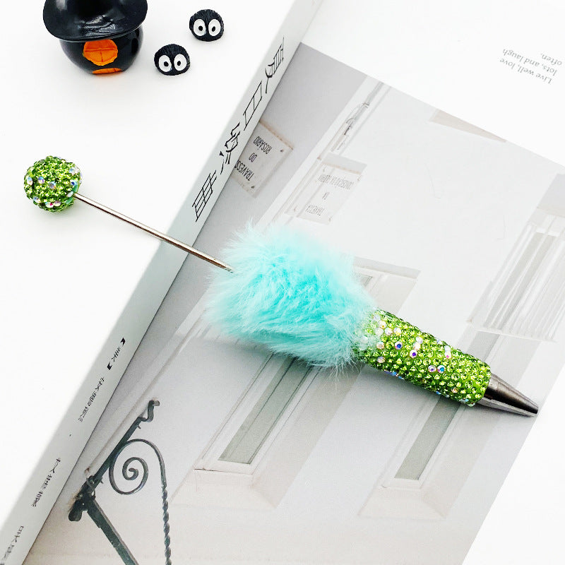 AB Pom-pom Full Diamond Beadble Pen
