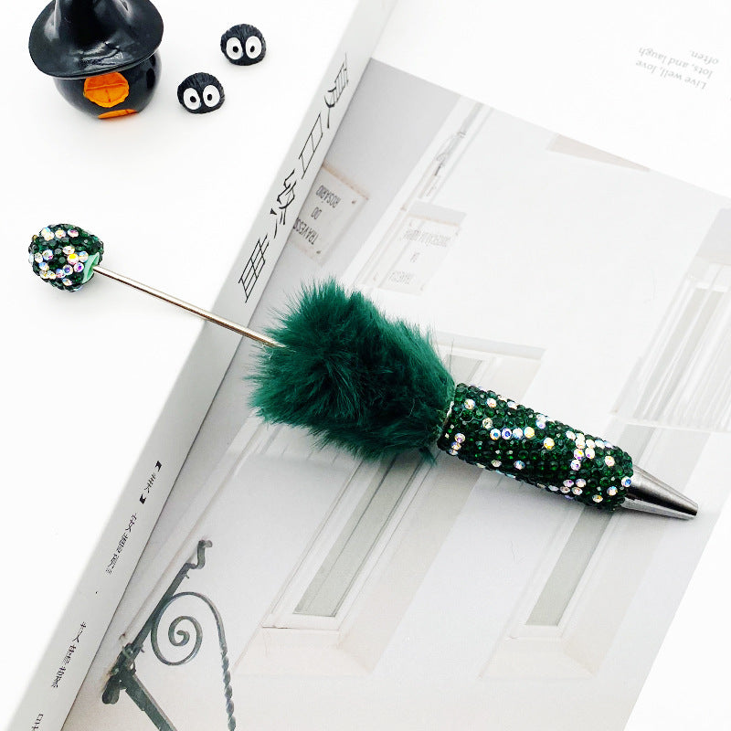 AB Pom-pom Full Diamond Beadble Pen
